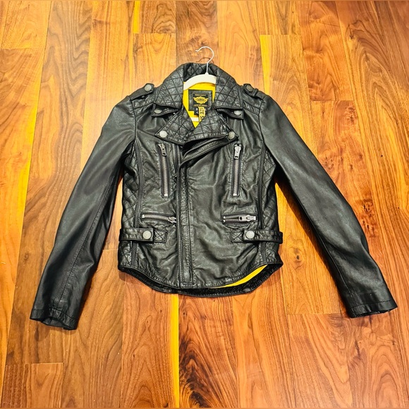 Superdry Leather Jacket - Picture 1 of 3